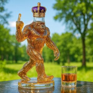 Bigfoot Whiskey Bottle - Cryptid Bar Curio